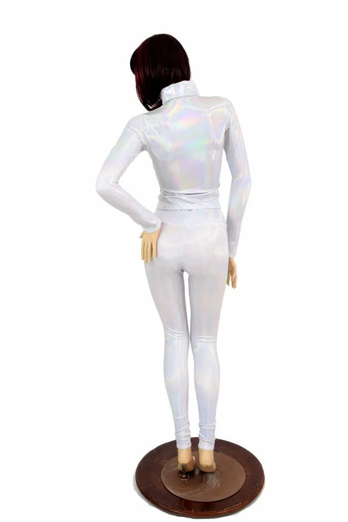 2PC Flashbulb Mock Catsuit (Leggings & Top)