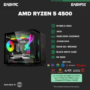 AMD Ryzen 5 4500 Gaming Desktop