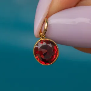 Antique 18ct Gold Garnet Charm, 0.80ct