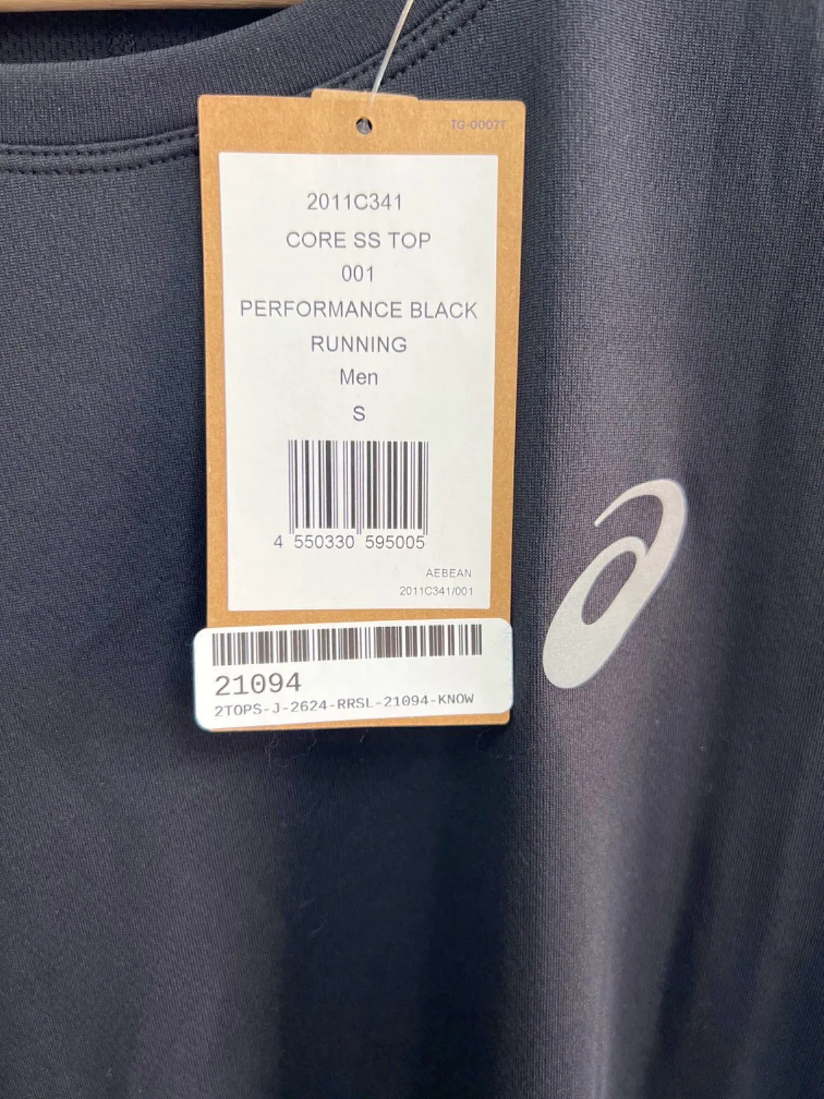 Asics Performance Black Core SS Top Running S