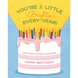 Brighter Every Year Birthday Greeting Card