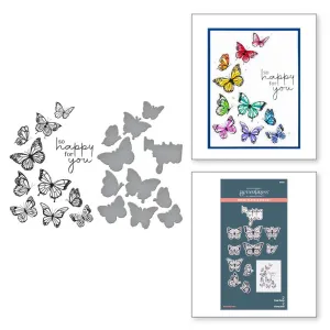 butterfly swirl press plates by spellbinders