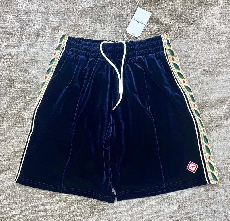 Casablanca Velor Laurel Shorts