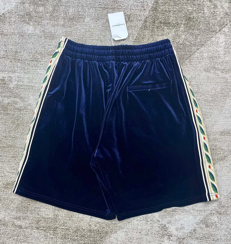 Casablanca Velor Laurel Shorts