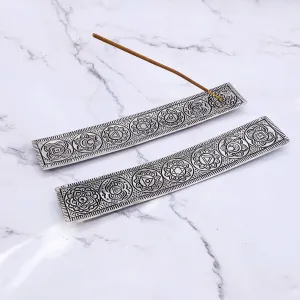 Chakra Metal Incense Burner, Handmade Steel Incense Stick Holder, Decorative Incense Holder for Yoga and Meditation, Cone Incense Burner