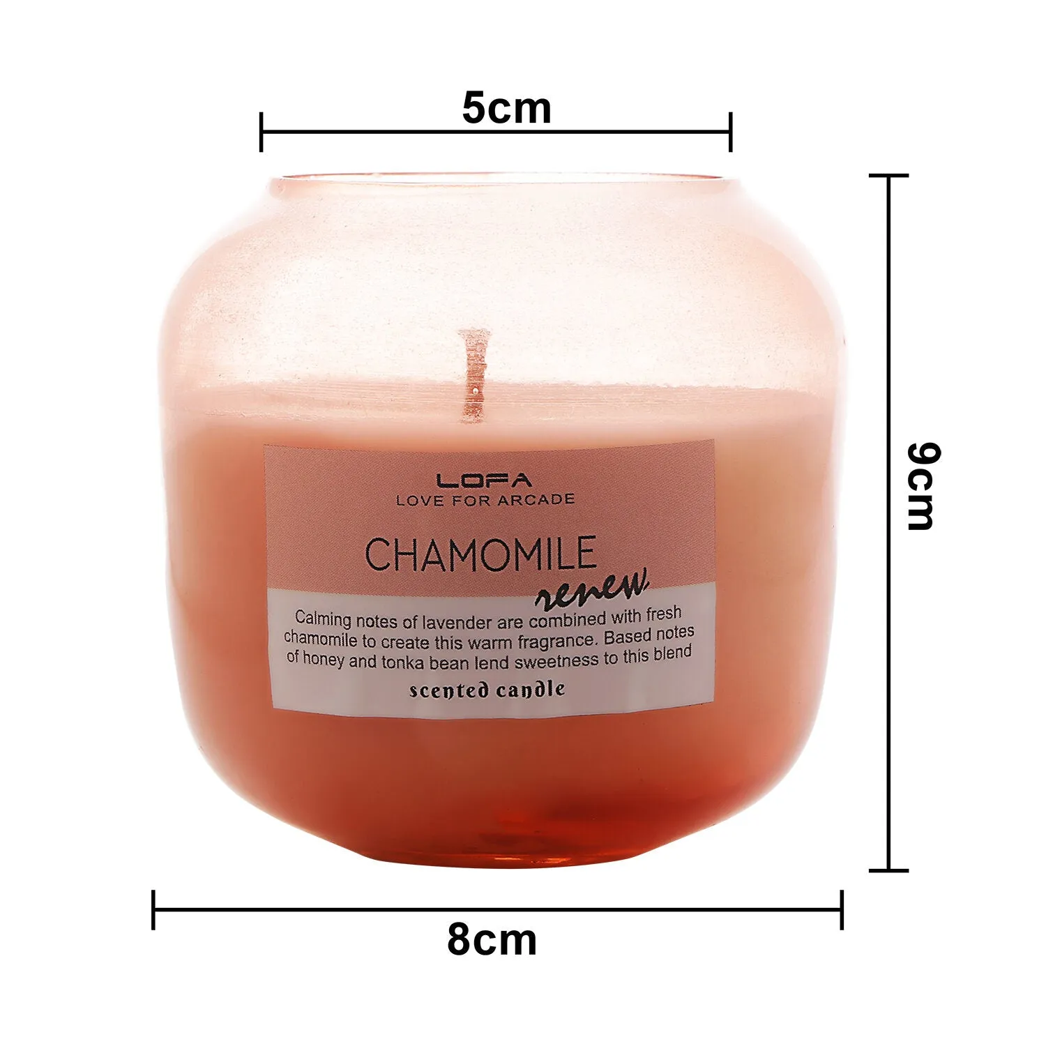 Chamomile Globe Jar Scented Candle