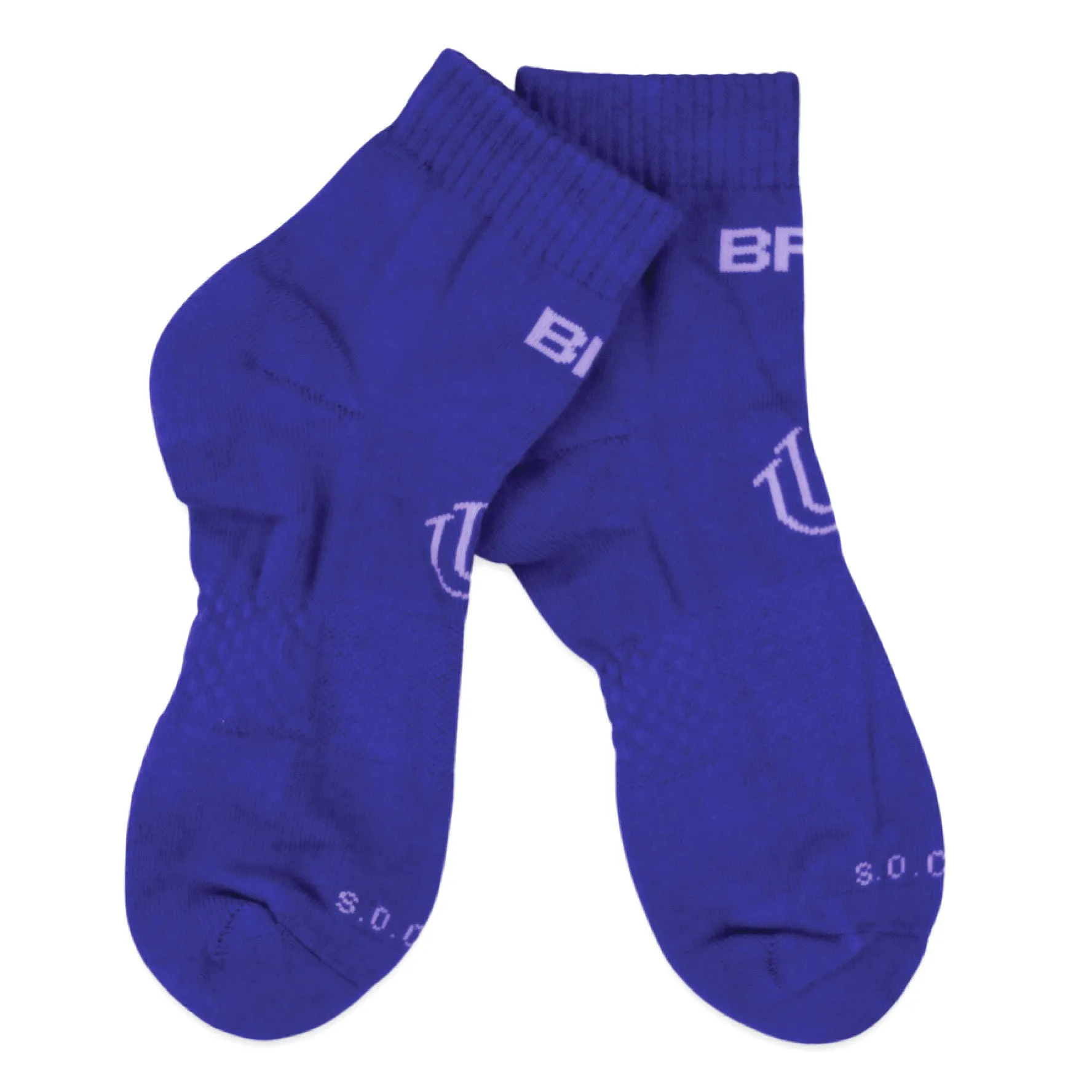 COLR By uLace Mid-Calf Socks - Bright Purple