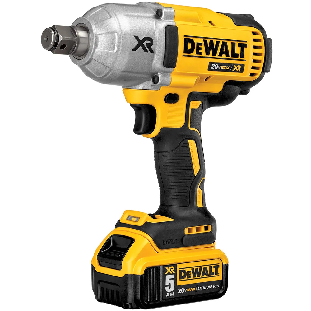 DeWALT DCF897P2 20V 3/4-Inch 5 Ah XR Brushless High Torque Impact Wrench Kit