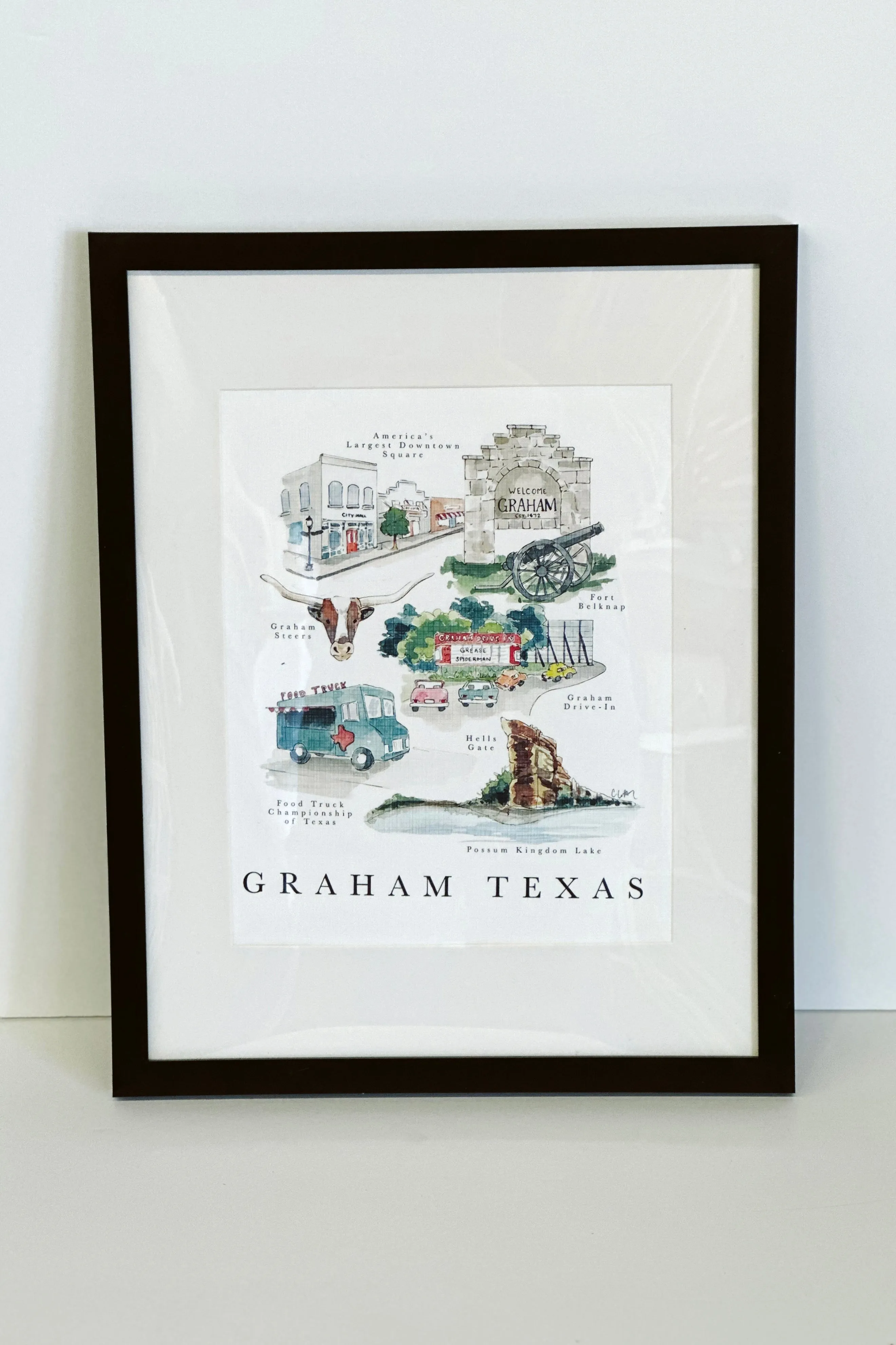 Framed 8x10 Graham Print