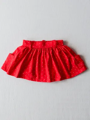 Garden Skort - Red White and Dotty