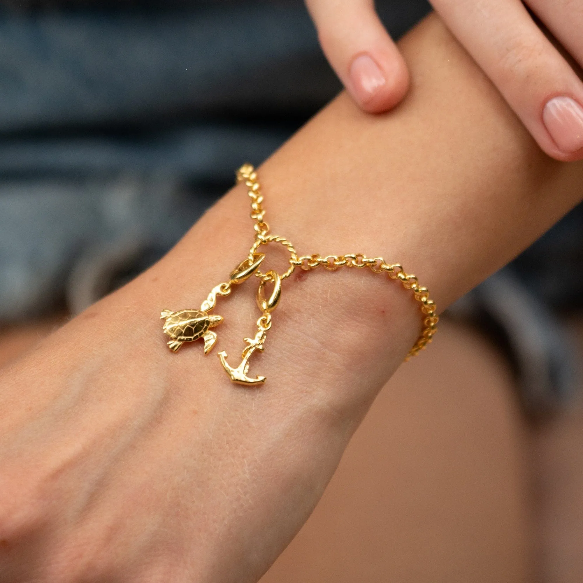 Gold Plated Anchor Charm