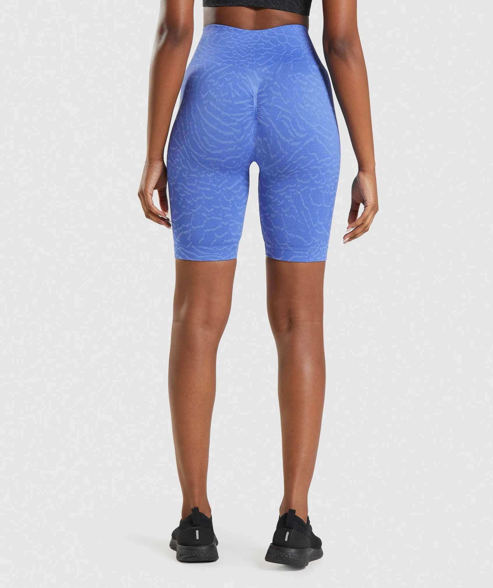 Gymshark Adapt Animal Seamless Cycling Shorts - Court Blue