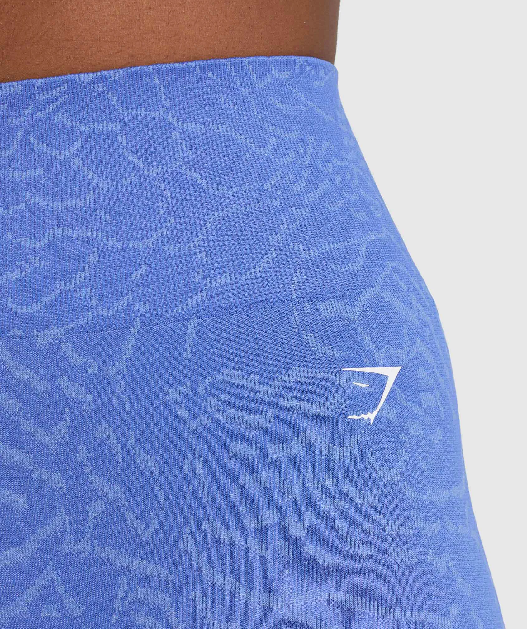 Gymshark Adapt Animal Seamless Cycling Shorts - Court Blue