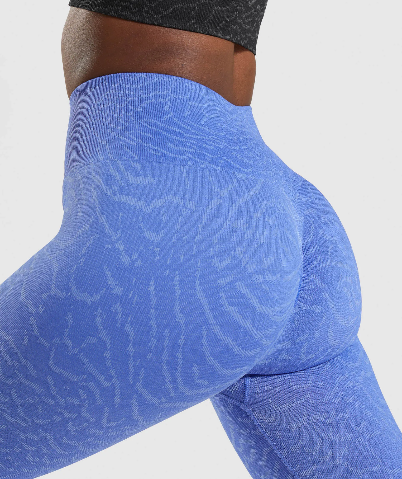 Gymshark Adapt Animal Seamless Leggings - Court Blue