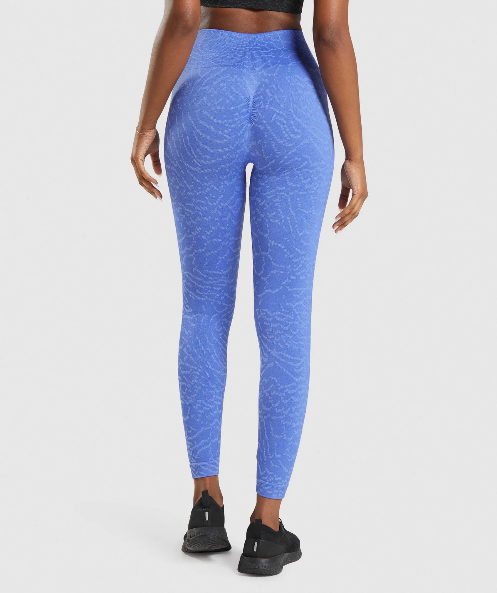 Gymshark Adapt Animal Seamless Leggings - Court Blue