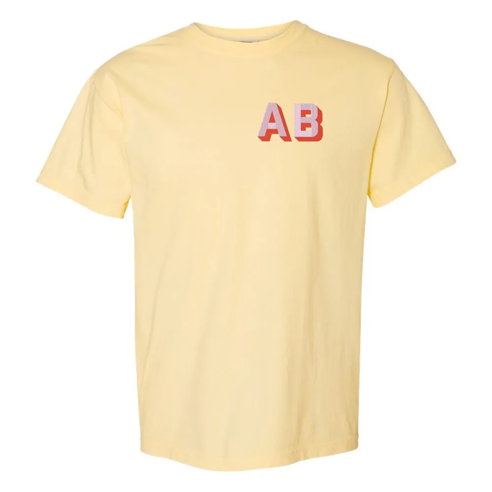 Initialed Shadow Block T-Shirt