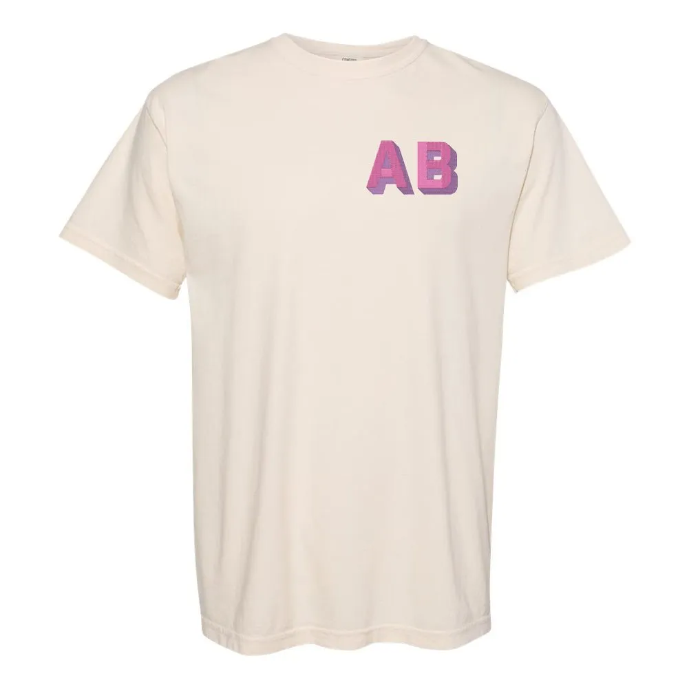 Initialed Shadow Block T-Shirt