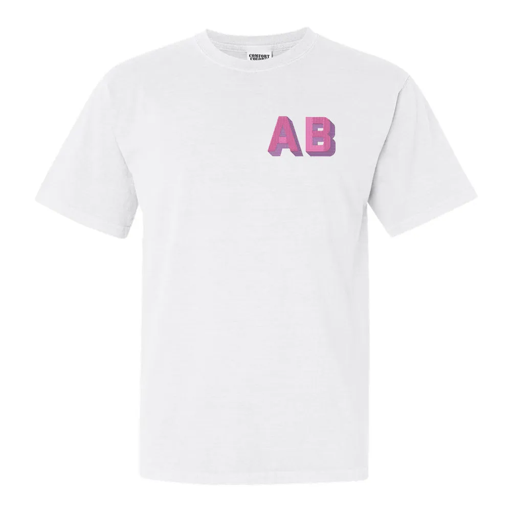 Initialed Shadow Block T-Shirt