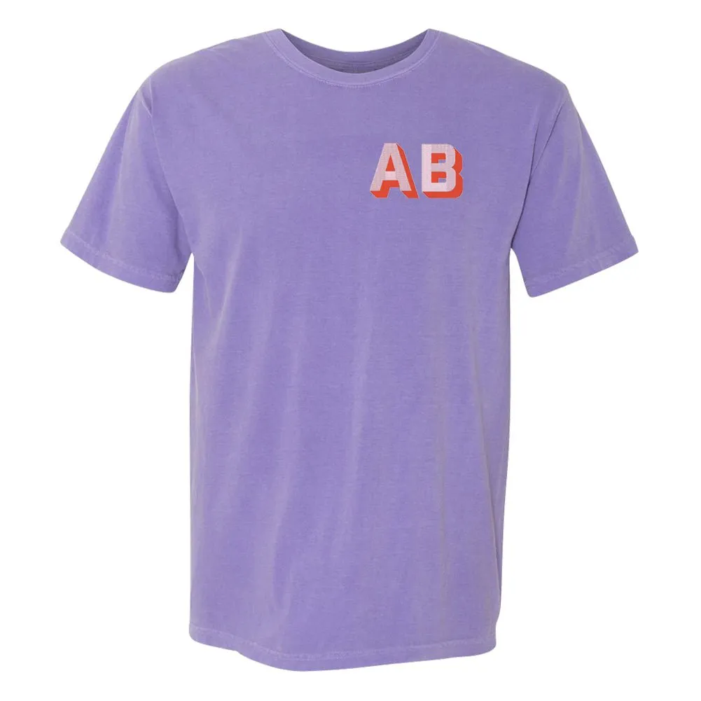 Initialed Shadow Block T-Shirt