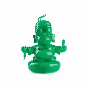 Jade Homer Buddha 3" Figure by Kidrobot - The Simpsons x IamRetro