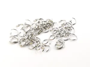 Jump Ring, 0.6x5mm, Stainless Steel, 100 Pieces  | 不鏽鋼開口圈, 0.6x5mm圓形, 100個