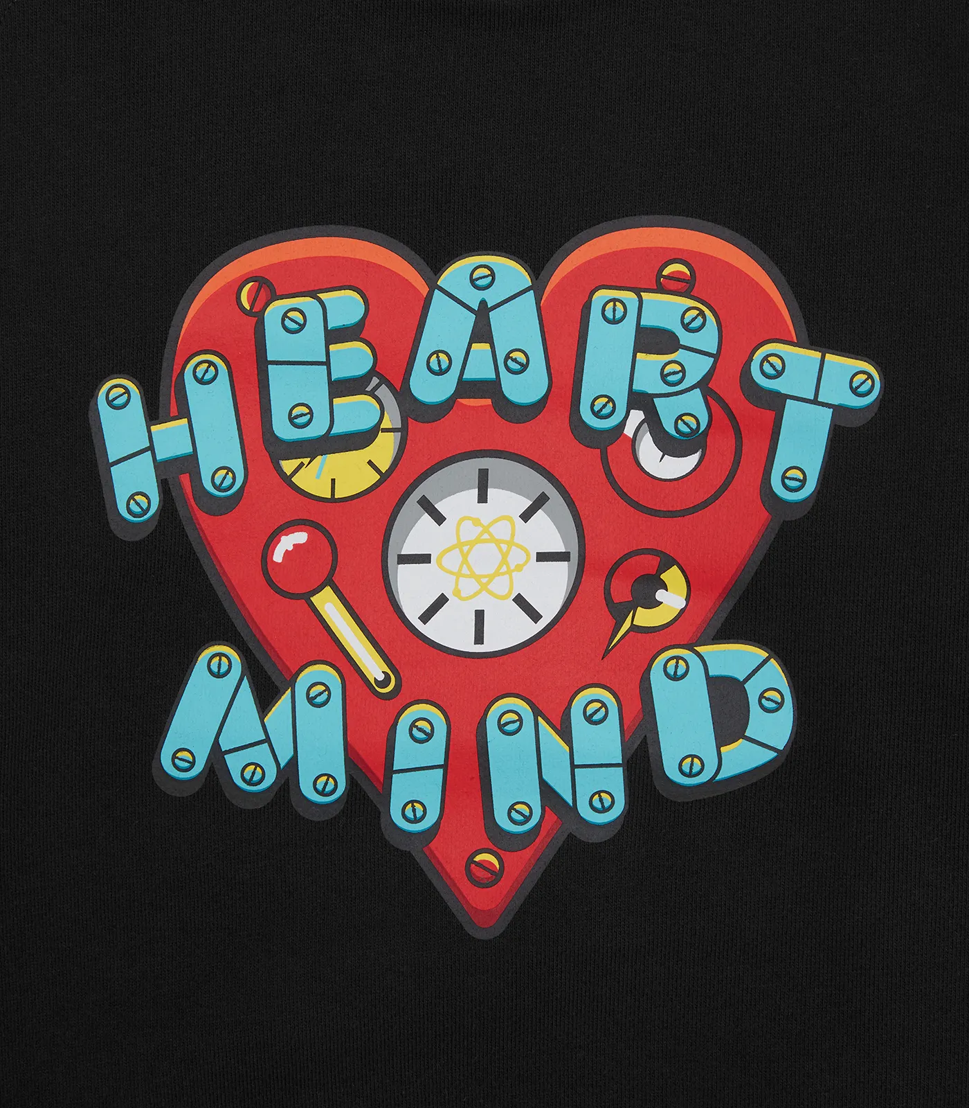 KIDS HEART & MIND LOGO CREWNECK - BLACK