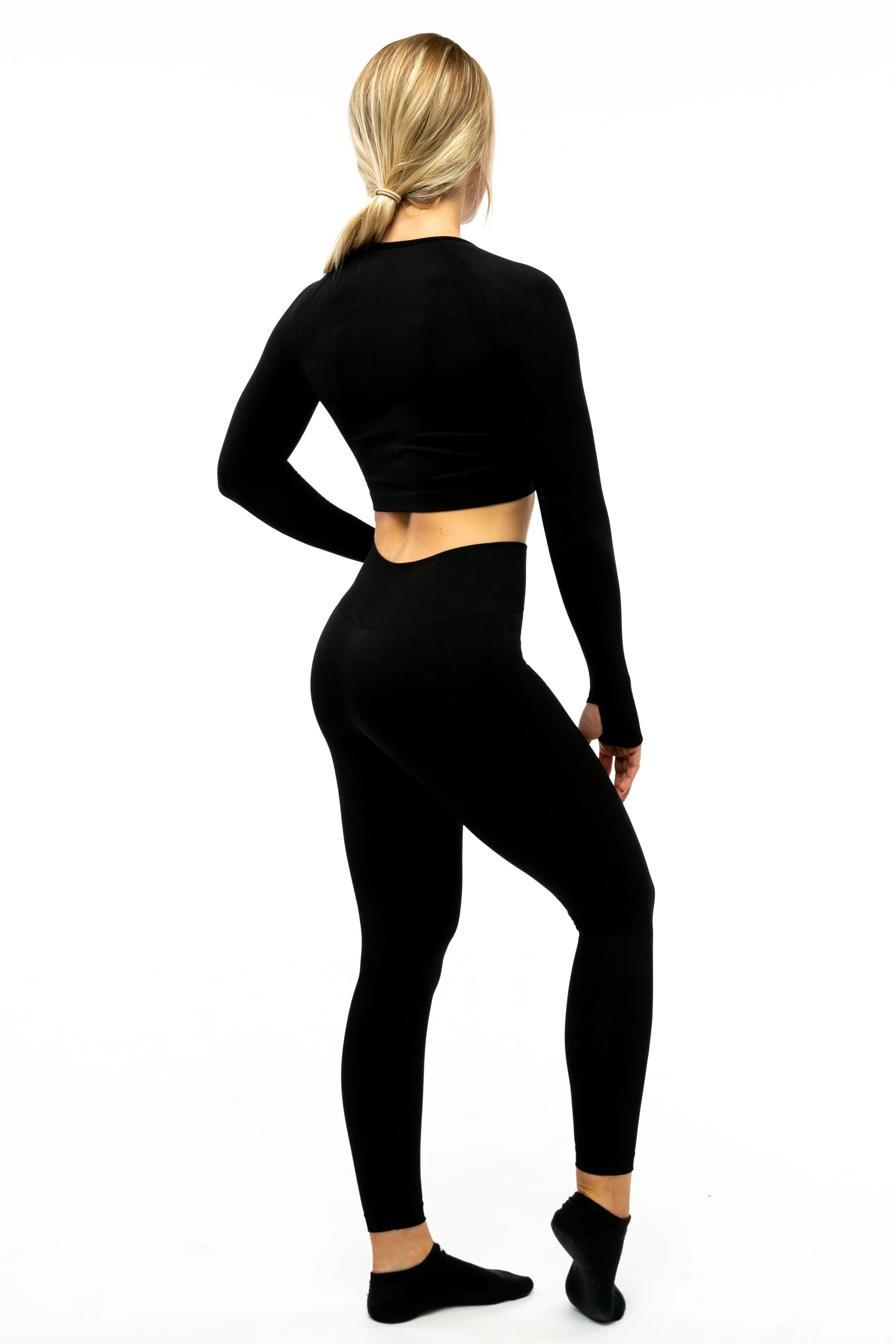 Pure Series Long Sleeve Crop Top