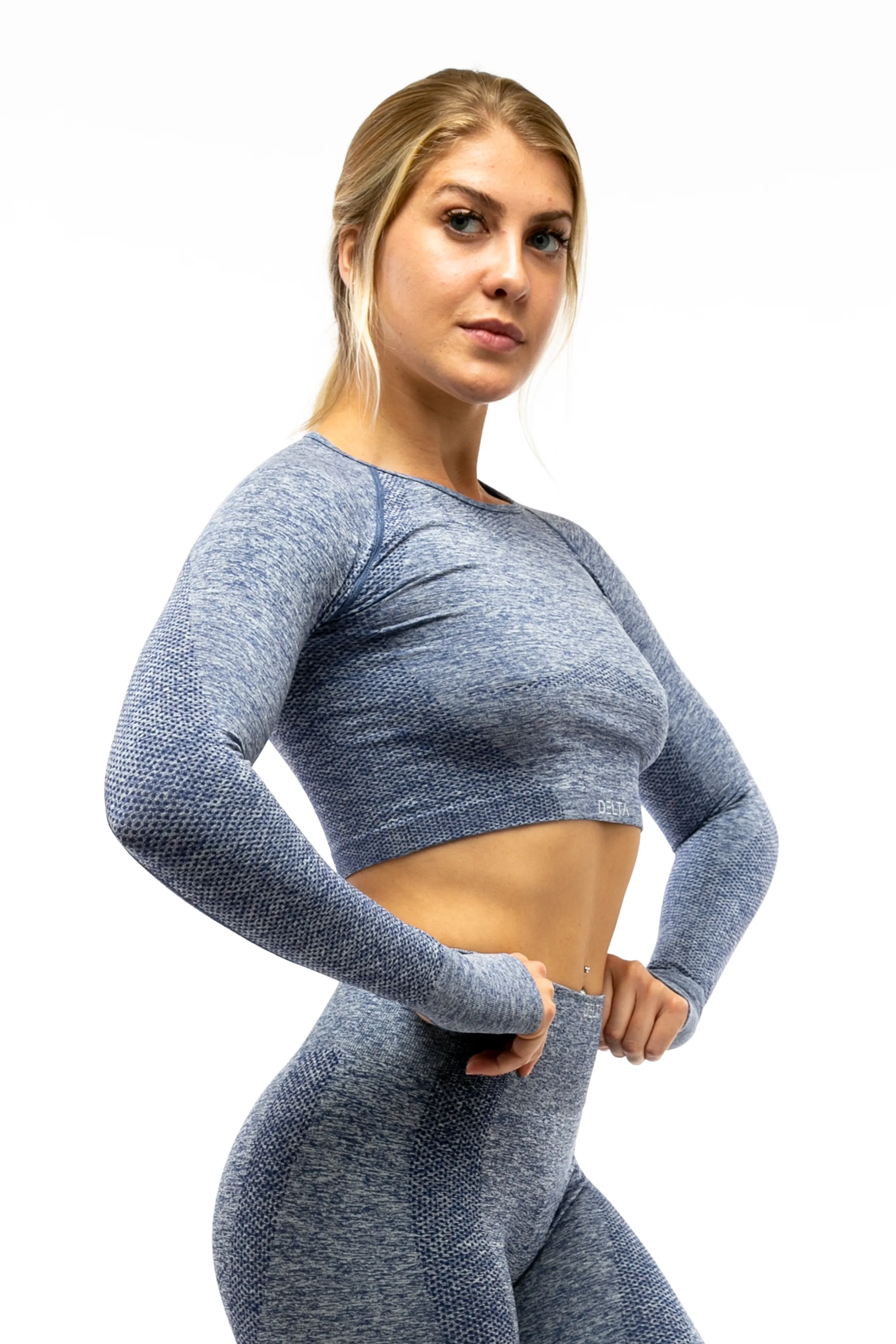 Pure Series Long Sleeve Crop Top