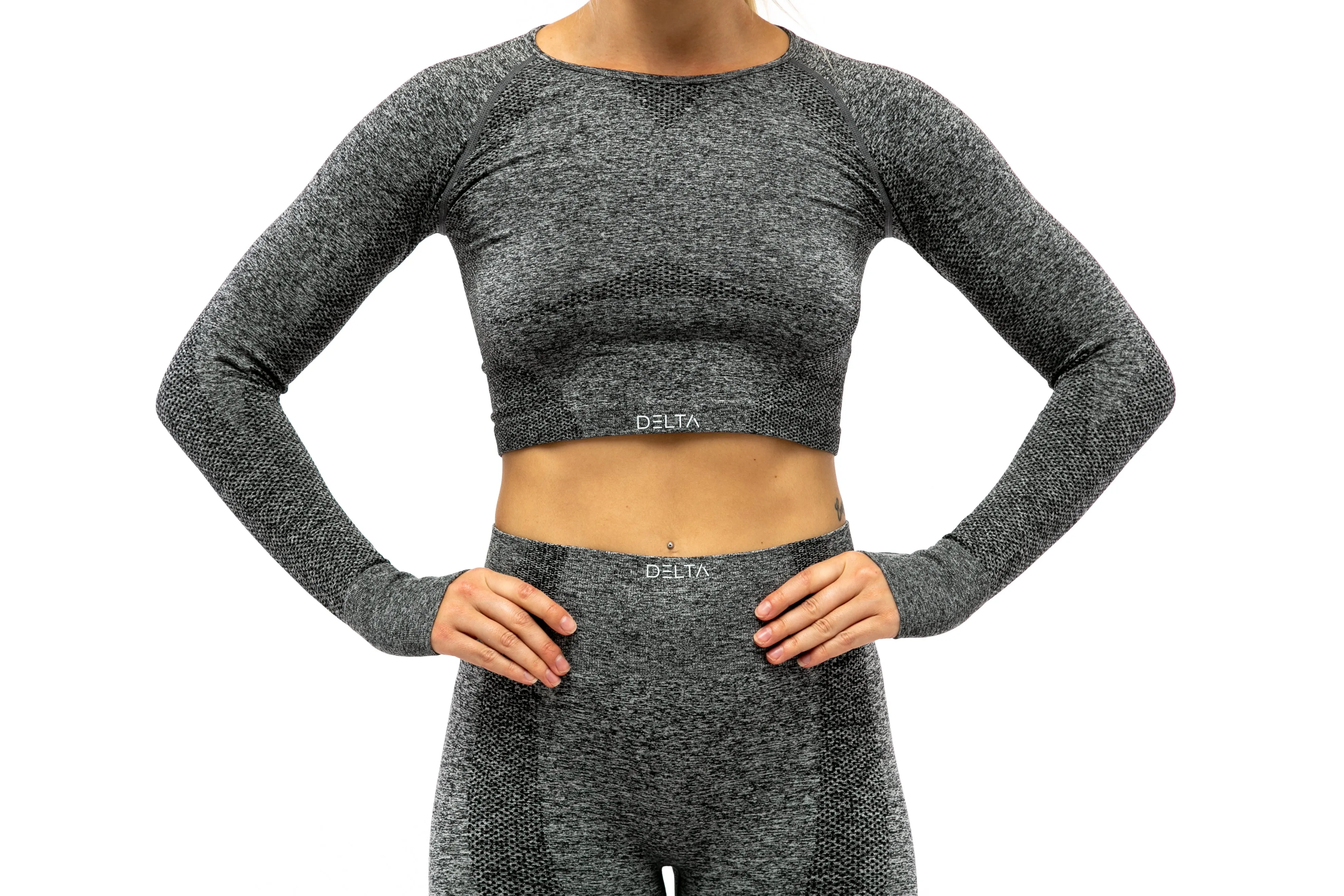 Pure Series Long Sleeve Crop Top