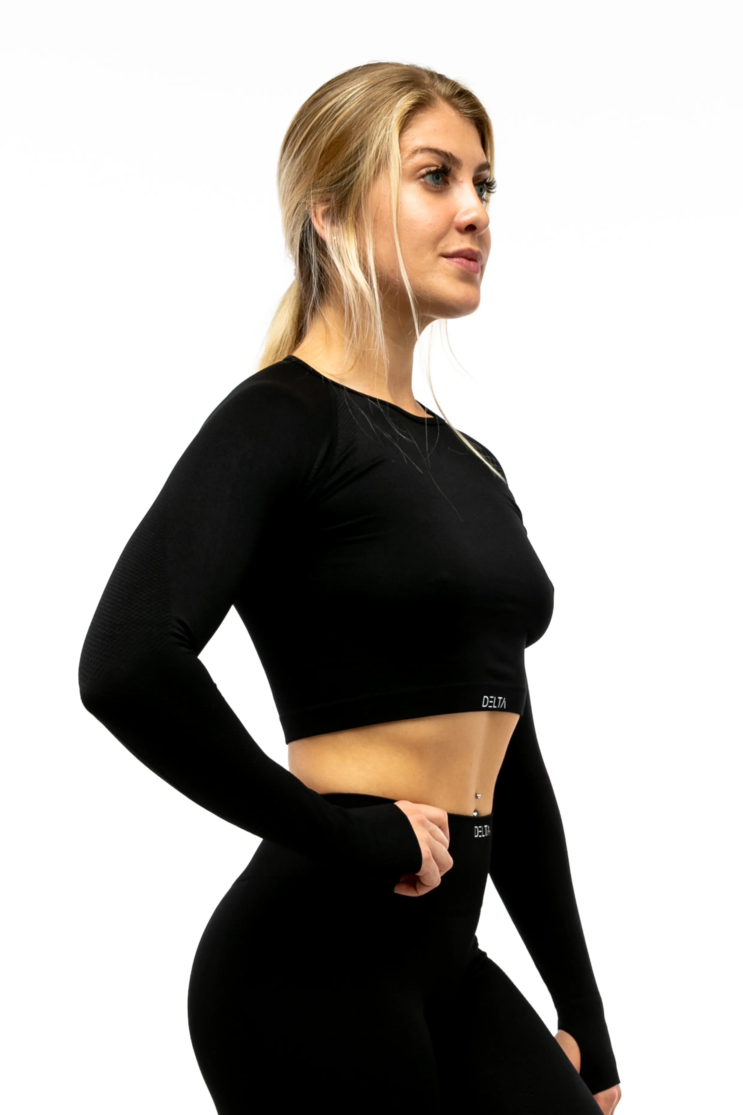 Pure Series Long Sleeve Crop Top