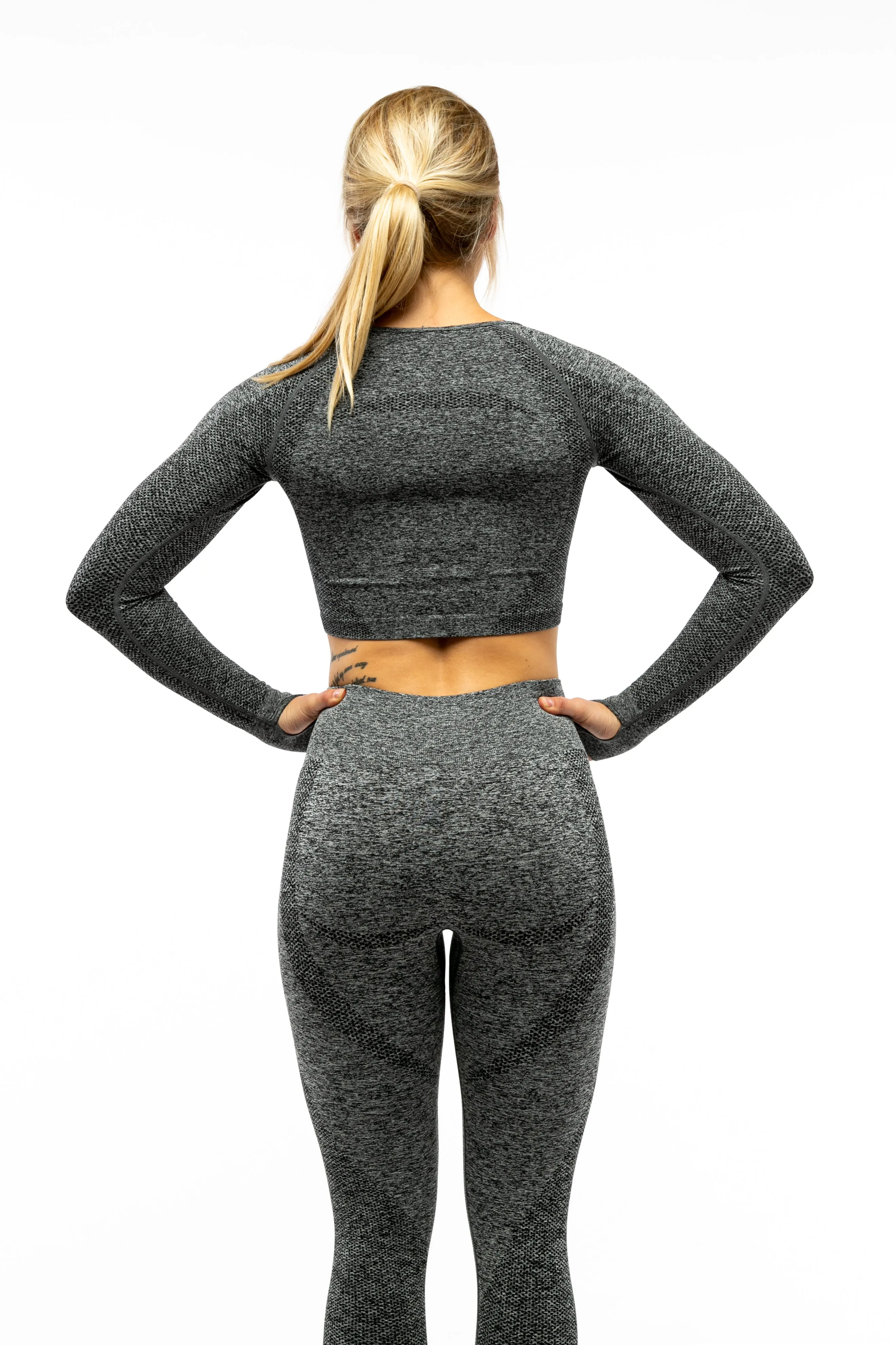 Pure Series Long Sleeve Crop Top