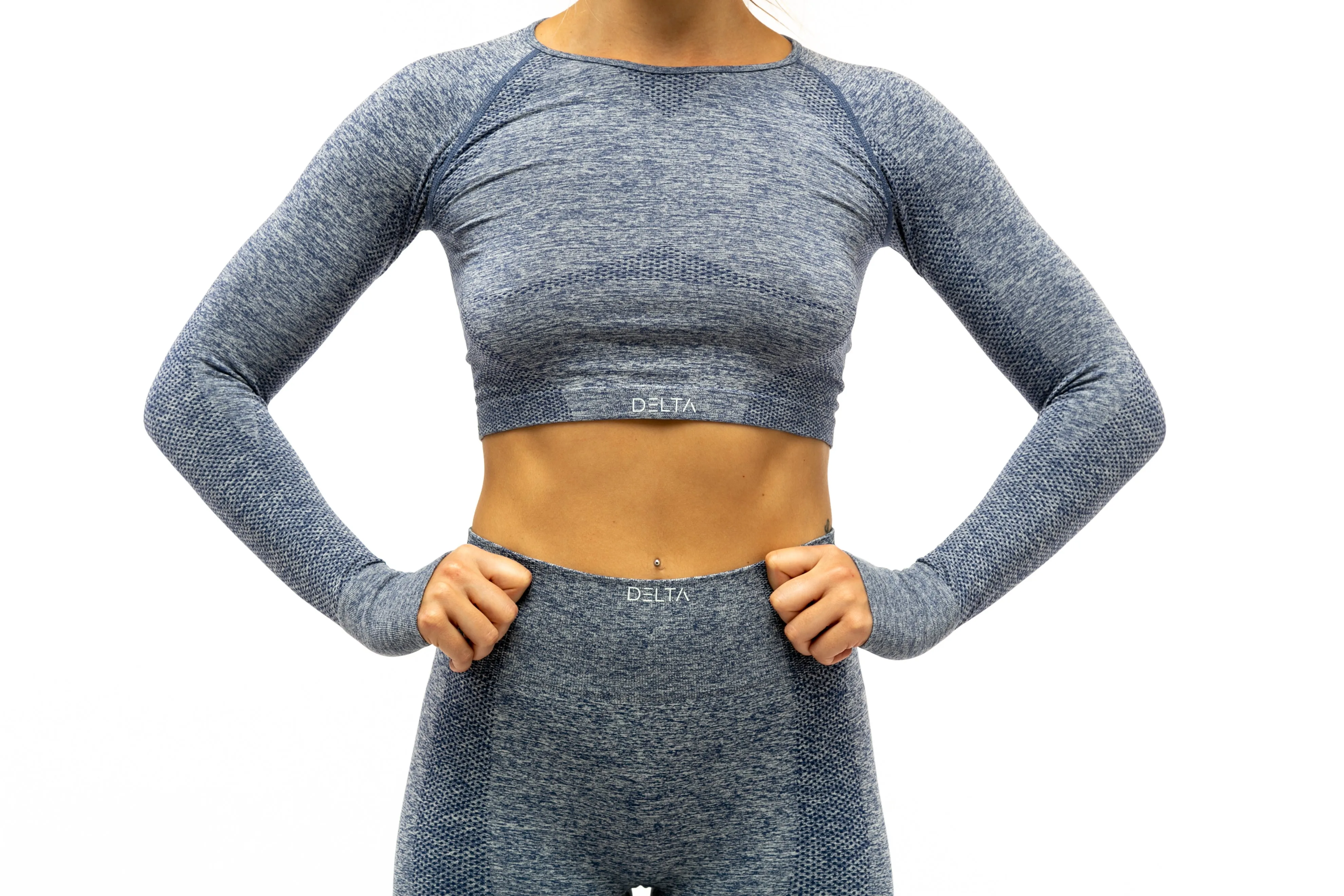 Pure Series Long Sleeve Crop Top