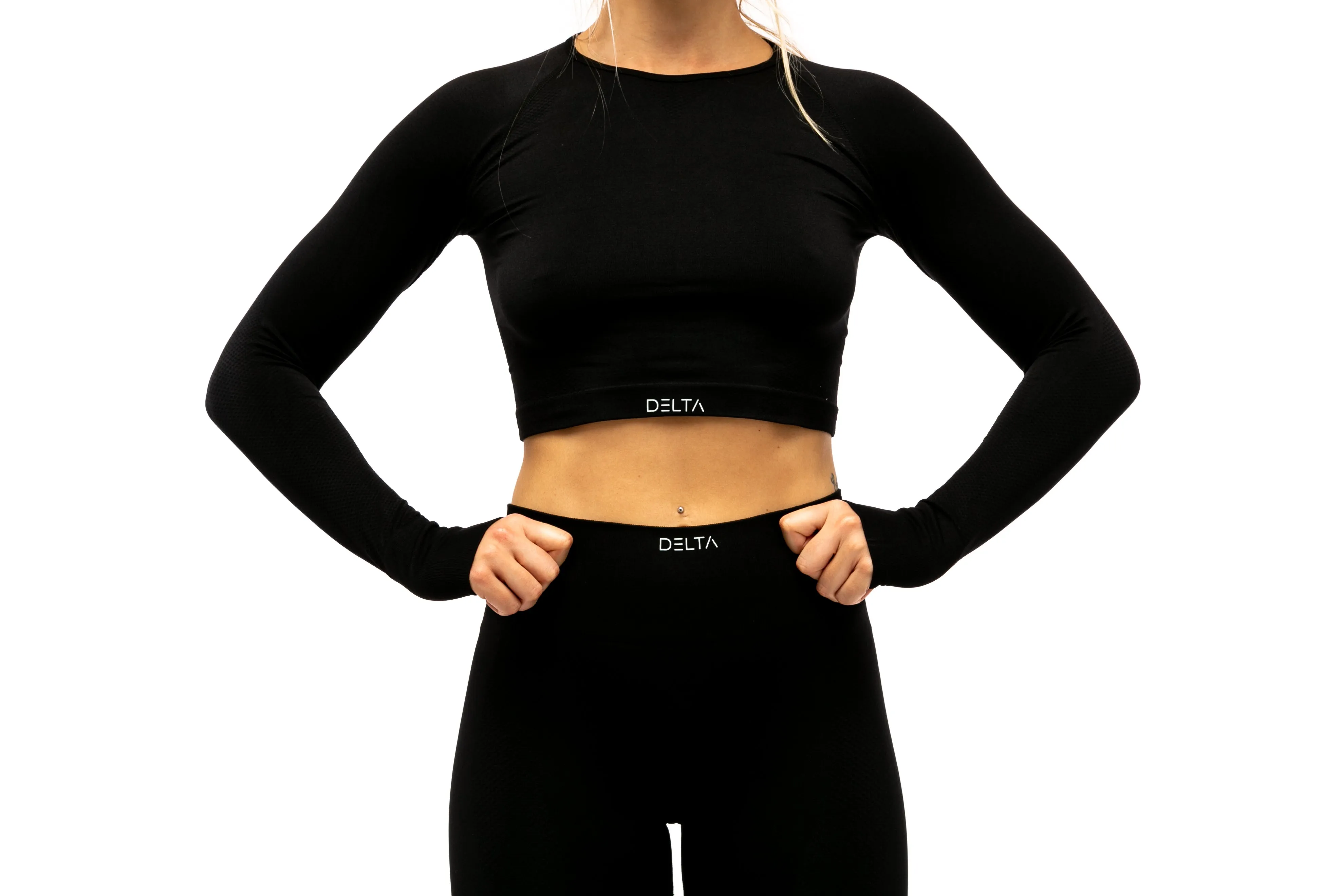 Pure Series Long Sleeve Crop Top