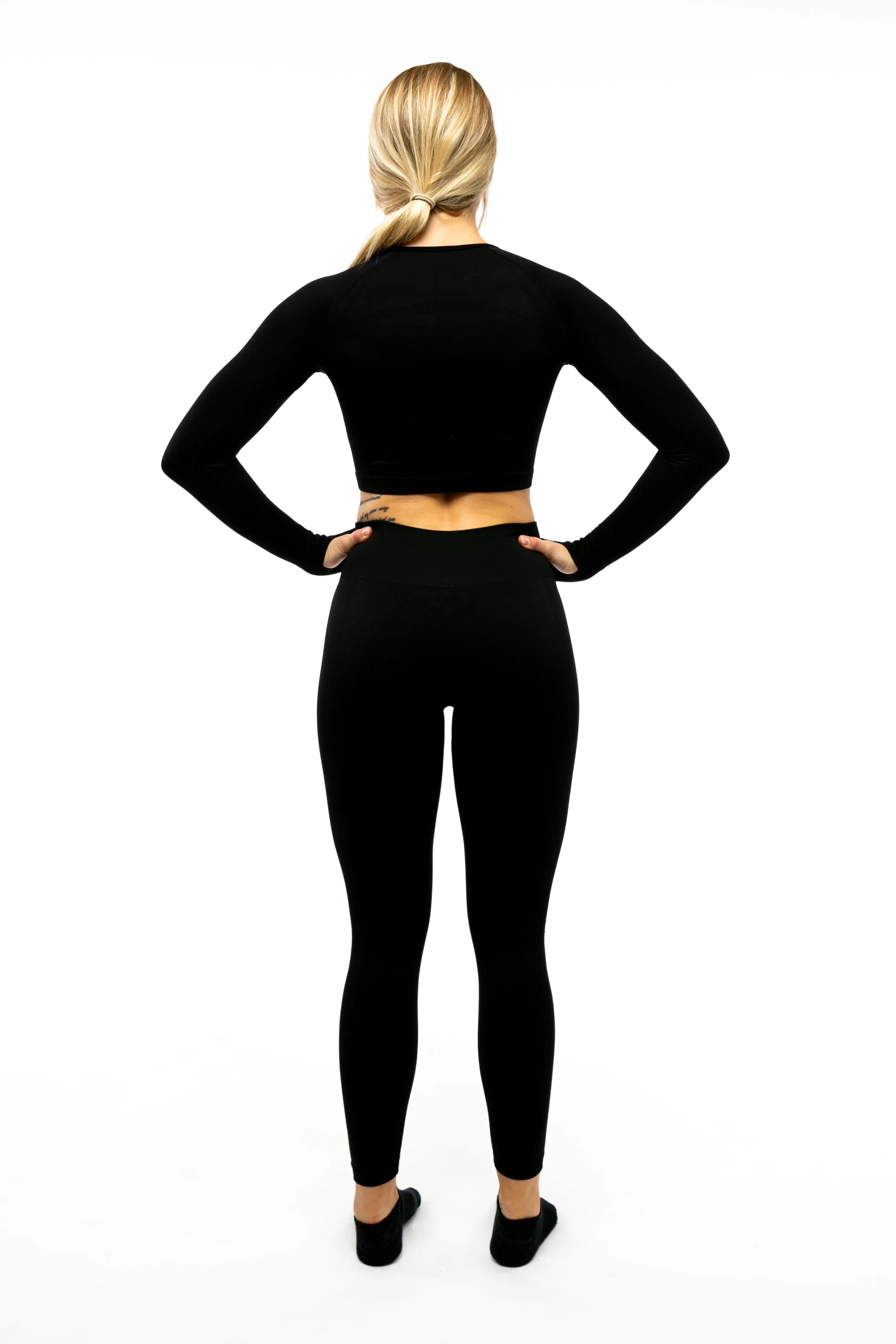 Pure Series Long Sleeve Crop Top