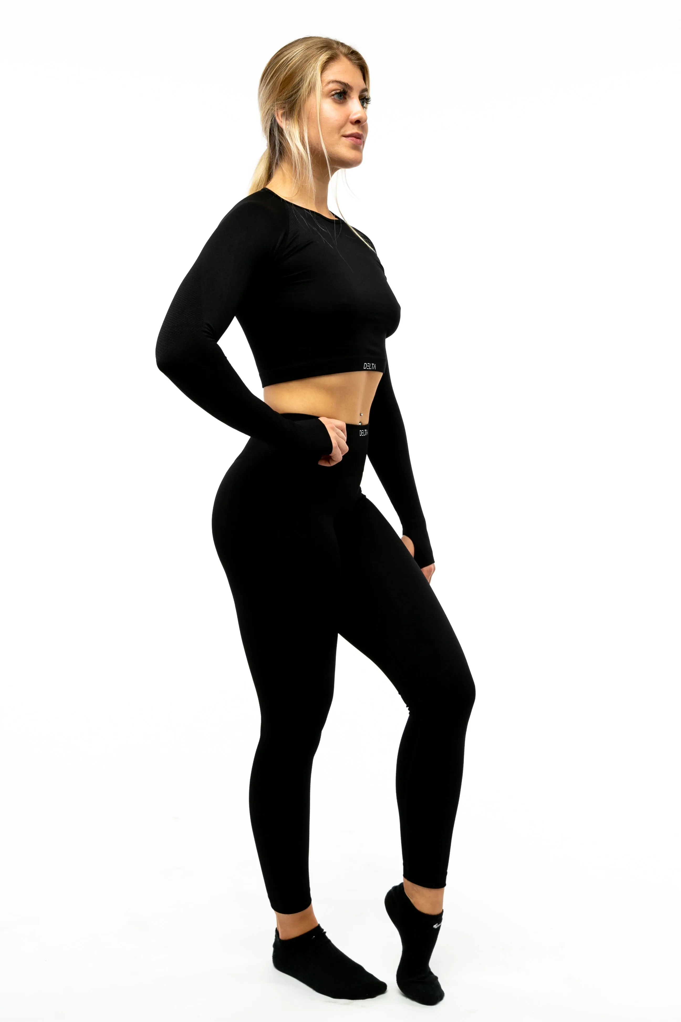 Pure Series Long Sleeve Crop Top