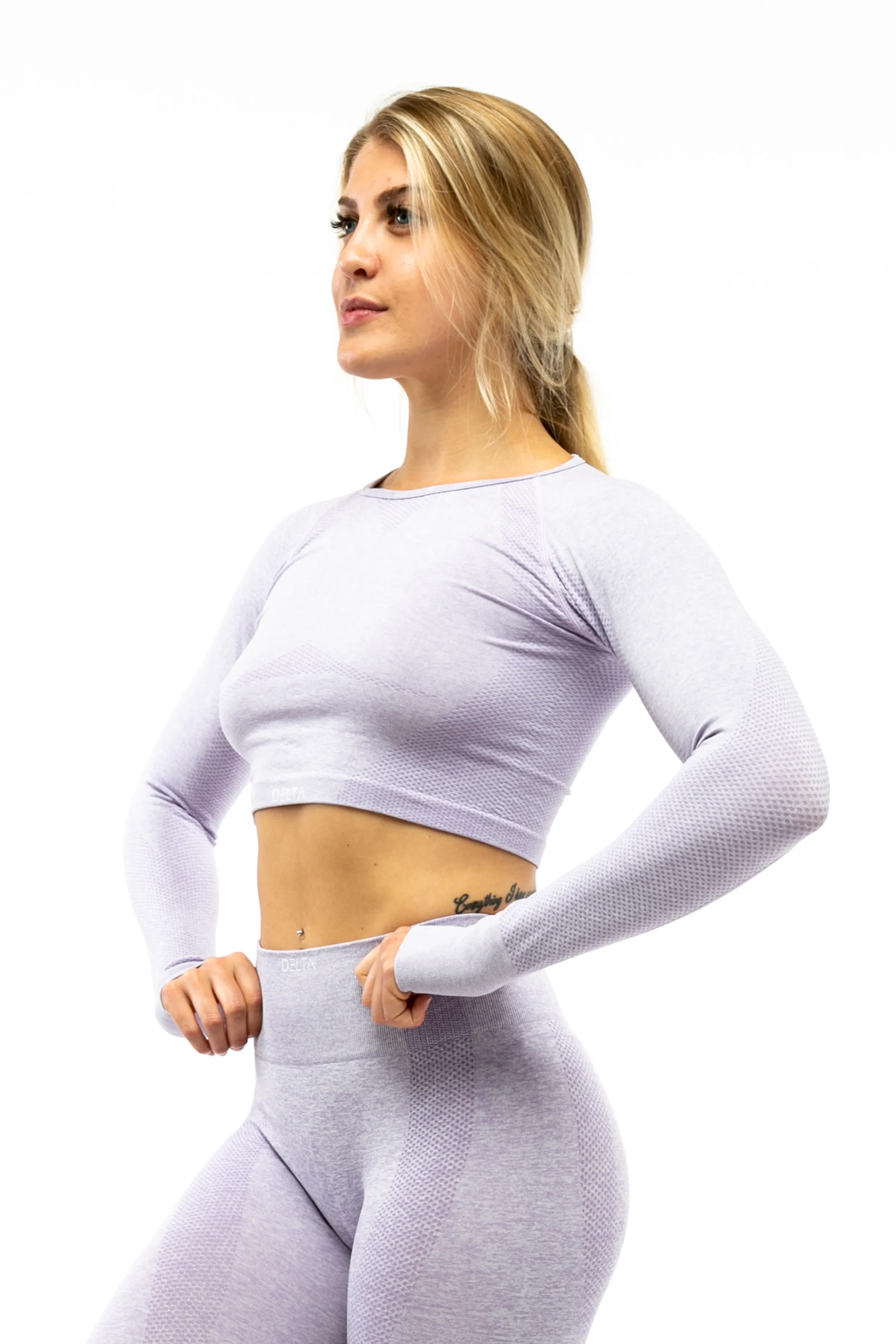 Pure Series Long Sleeve Crop Top