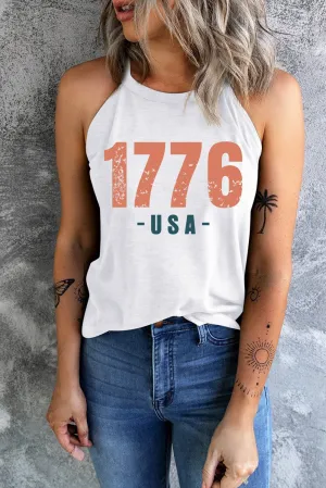 "1776 USA" Sleeveless Graphic Tank