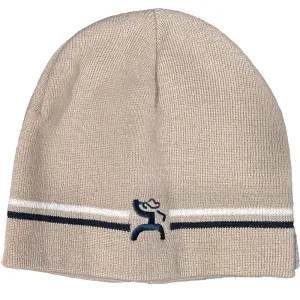 "Hooey Golf Beanie" Tan w/Black & White Logo