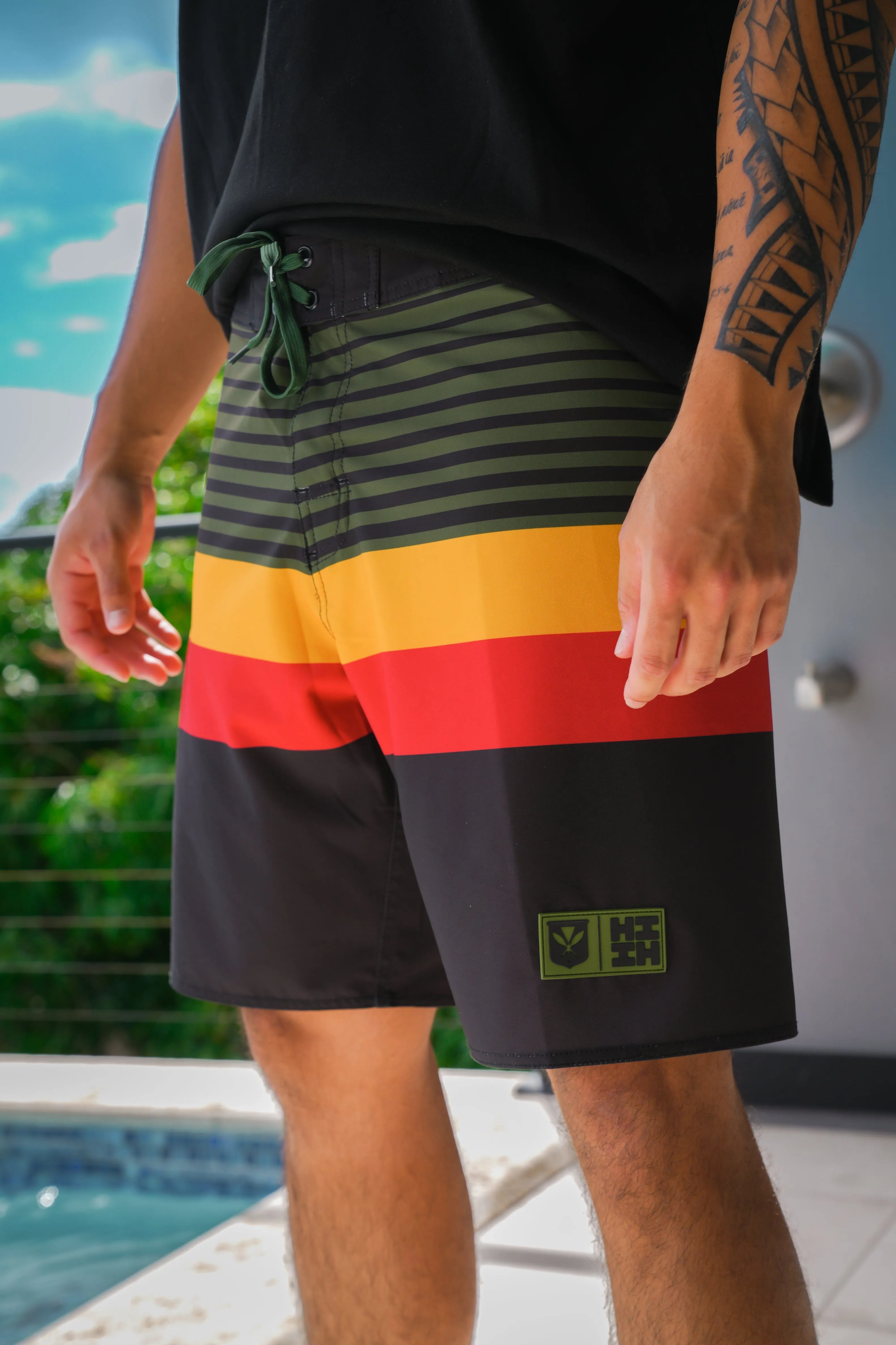 RASTA BOARDSHORTS