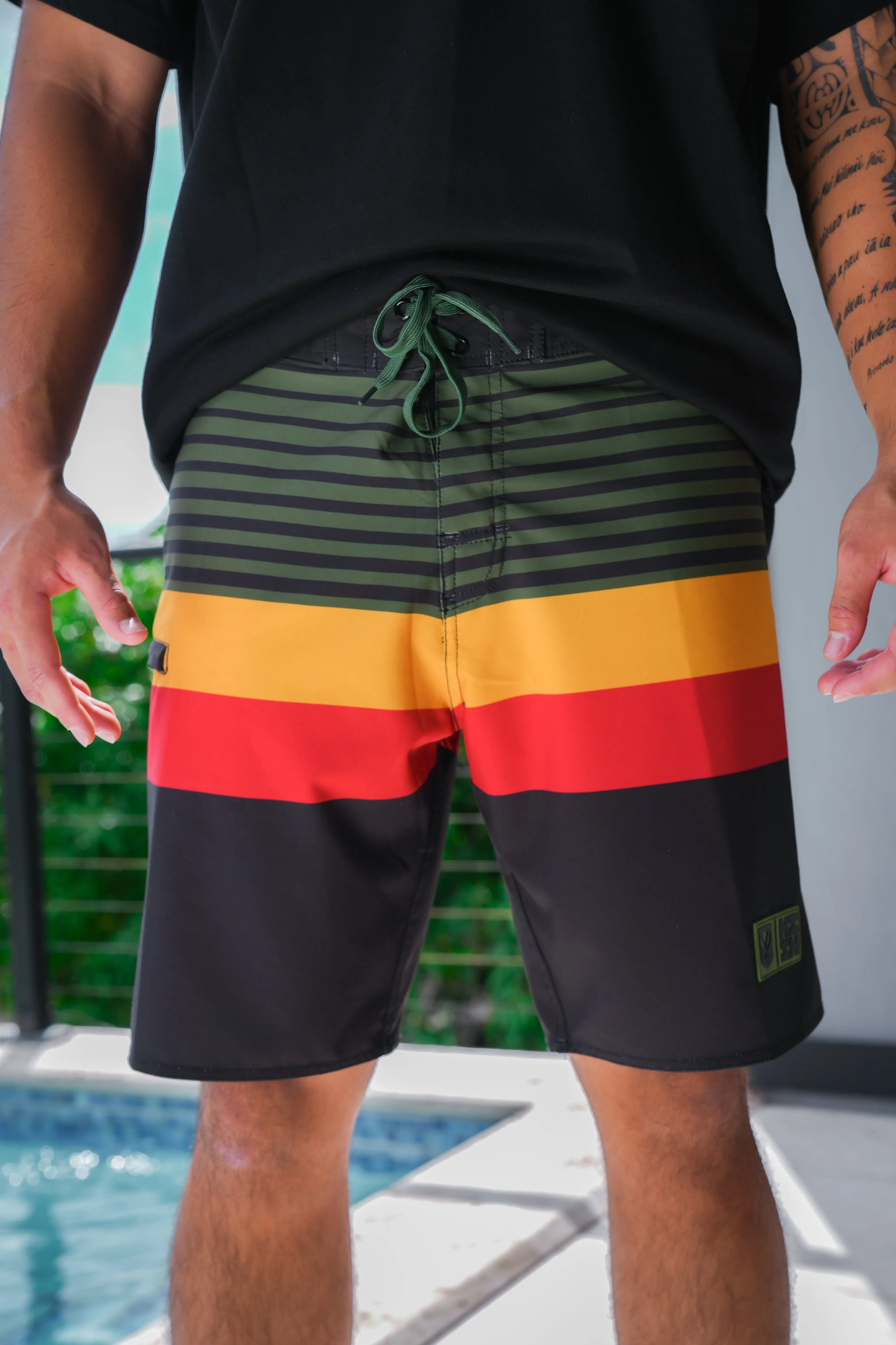 RASTA BOARDSHORTS