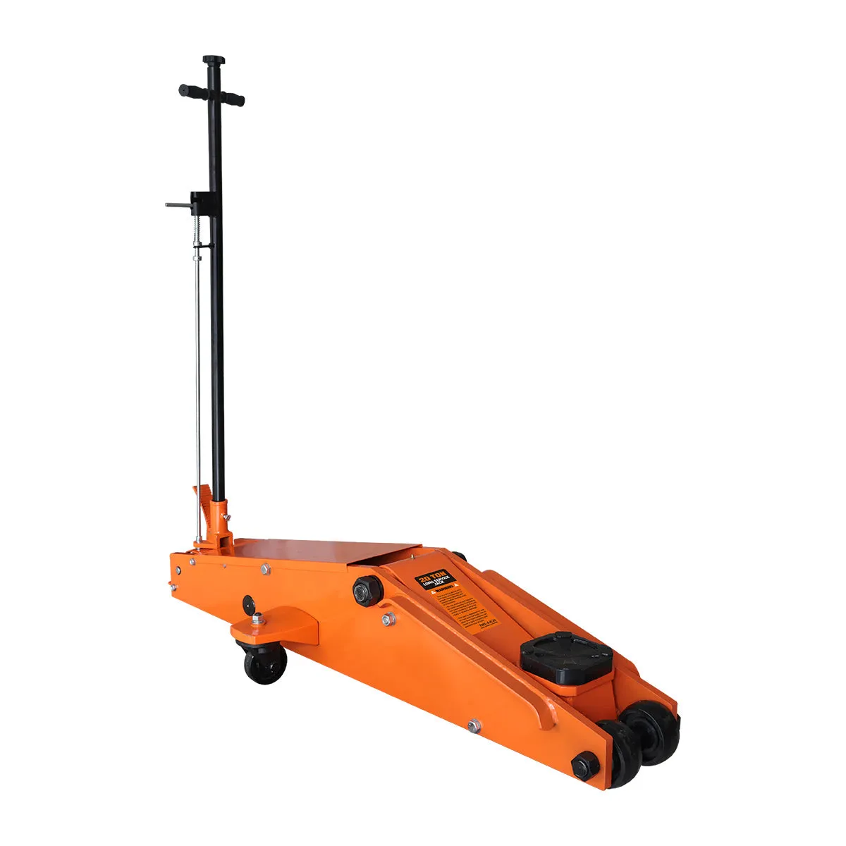 TMG Industrial 20 Ton Long Reach Chassis Service Jack, Twin Pistons, 9” Ground Clearance, 360° Pivot, TMG-AJL20