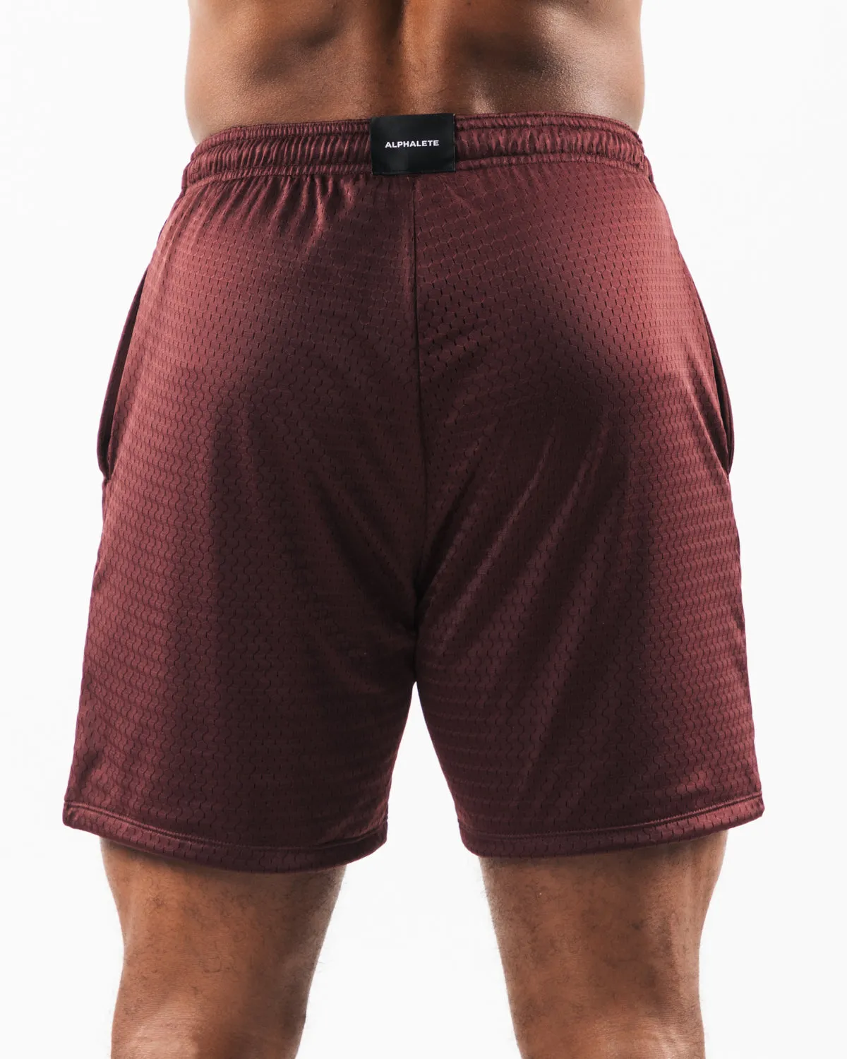 Wolf Head Mesh Short 6" - Sangria