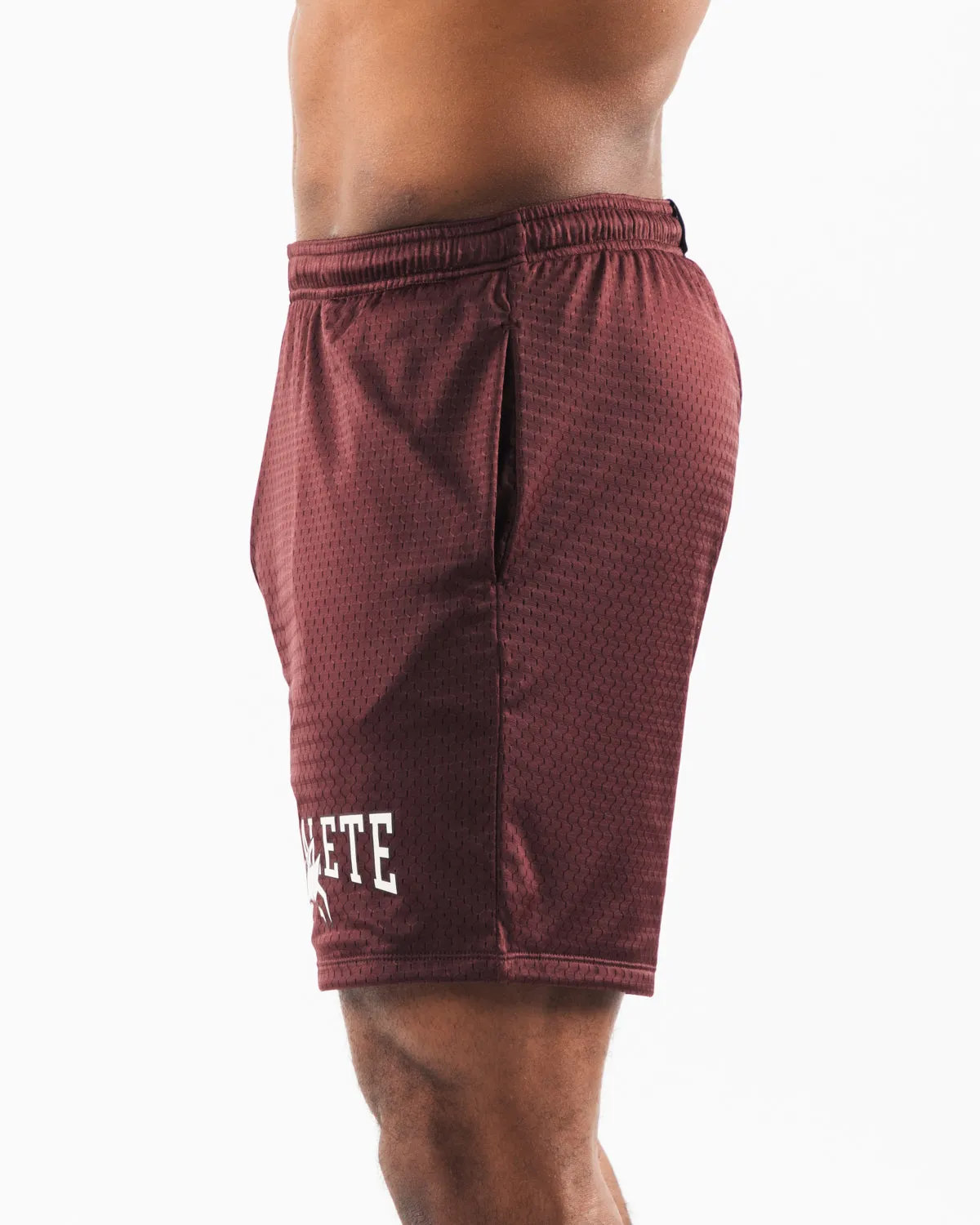 Wolf Head Mesh Short 6" - Sangria