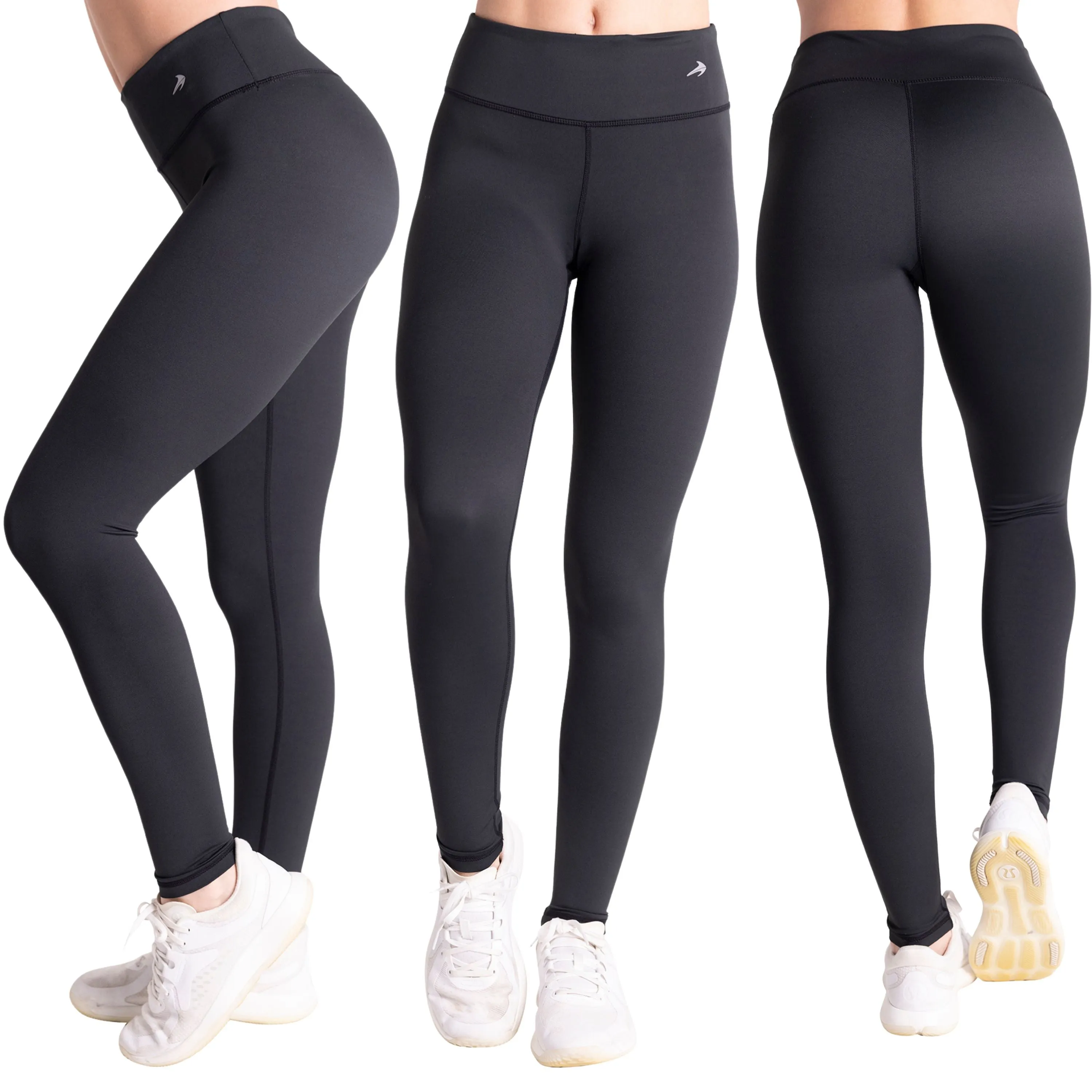 Women's Compression Leggings - Leopard Black