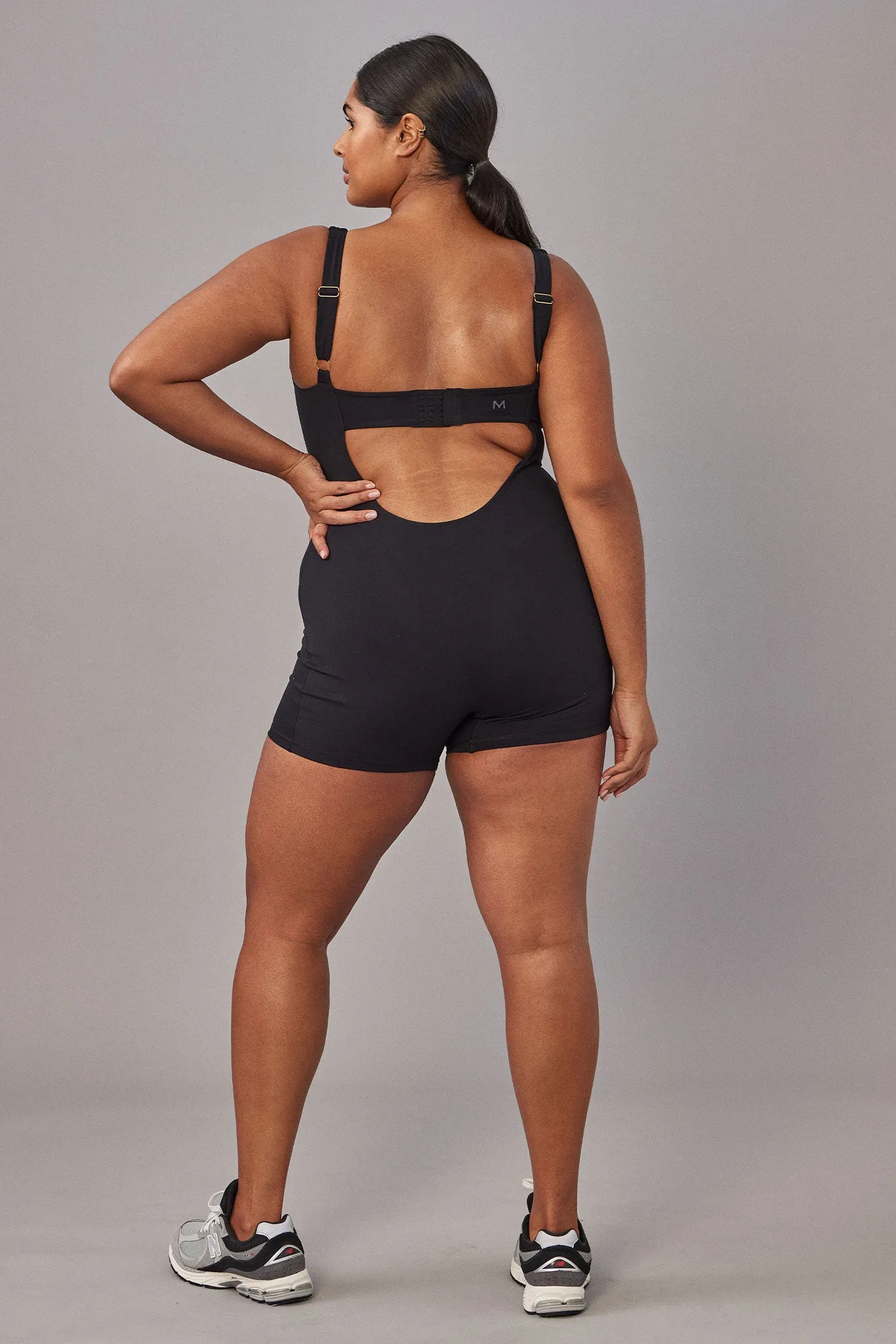 Zion Romper - Black/Ivory